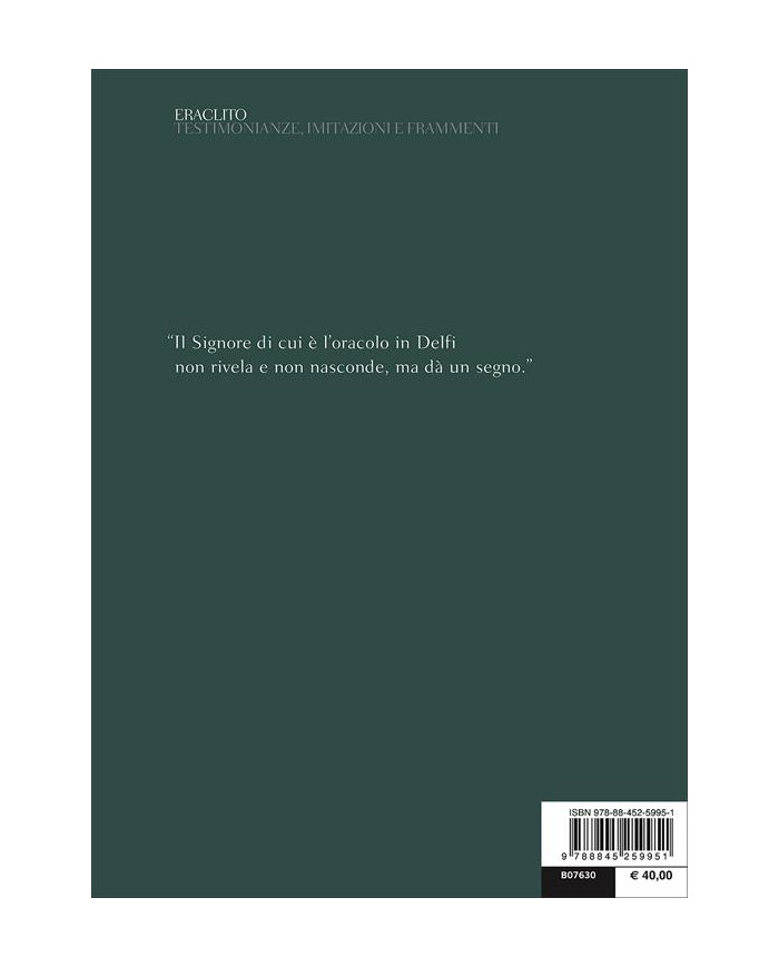Testimonianze, imitazioni e frammenti. Testo greco a fronte