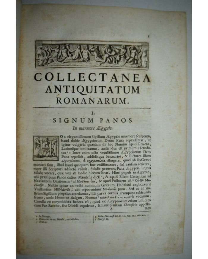 Collectanea antiquitatum Romanarum quas centum tabulis aeneis incisas et a Rodulphino Venuti - 1736