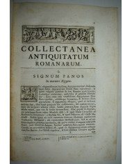 Collectanea antiquitatum Romanarum quas centum tabulis aeneis incisas et a Rodulphino Venuti - 1736