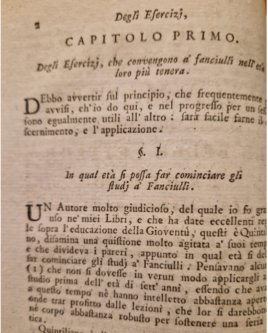 Della maniera d'insegnare, e di studiare le belle lettere, per rapporto all'intelletto ed al cuore - 1792