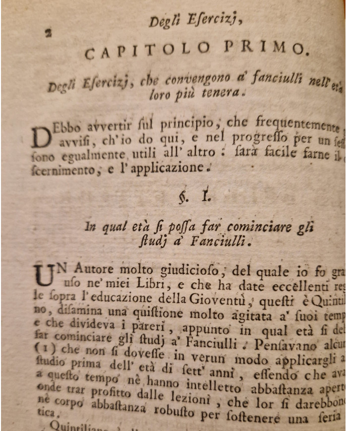 Della maniera d'insegnare, e di studiare le belle lettere, per rapporto all'intelletto ed al cuore - 1792