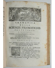 Grammatica delle scienze filosofiche - 1760
