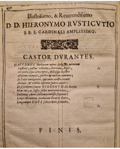 Herbario novo di Castore Durante - 1667