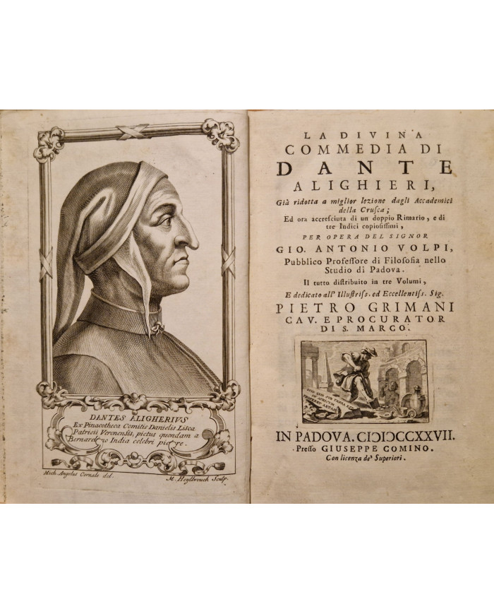 La divina commedia di Dante Alighieri, già ridotta a miglior lezione dagli Accademici della Crusca - 1726