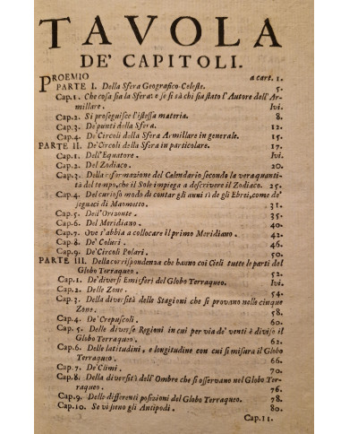 La sfera geografico-celeste di Marc' Antonio Guigues - 1700