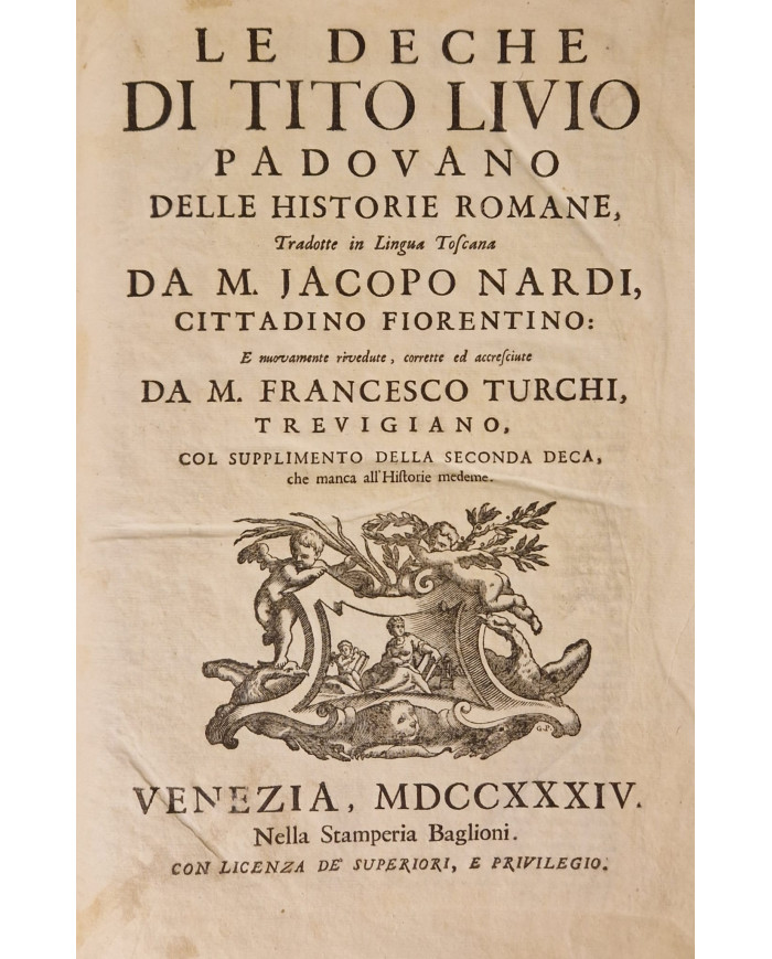 Le Deche, Tito Livio - 1734