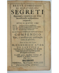 Breve compendio maravigliosi segreti - 1663