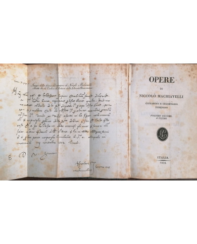 Opere di Niccolo Machiavelli - 1826