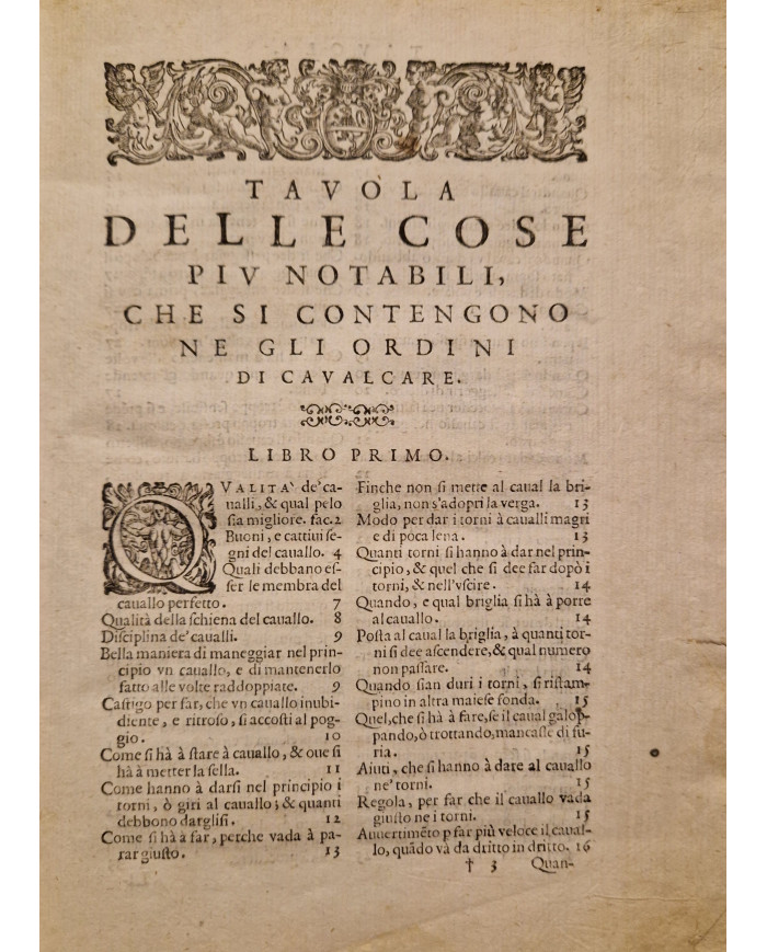 Ordini di cavalcare - 1620