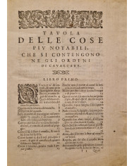 Ordini di cavalcare - 1620