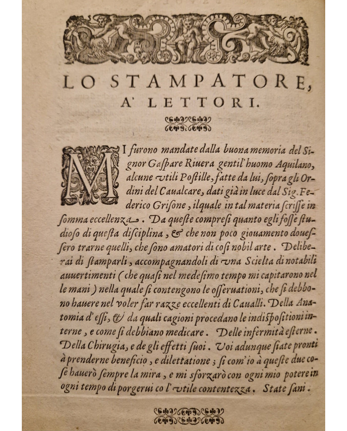 Ordini di cavalcare - 1620