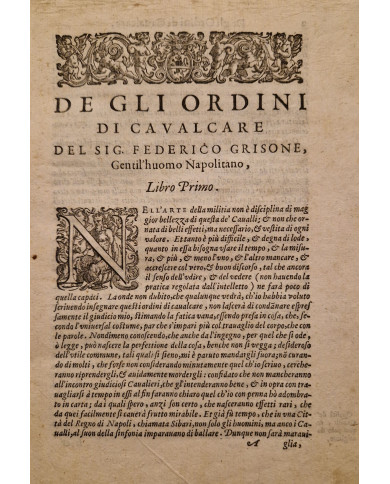 Ordini di cavalcare - 1620