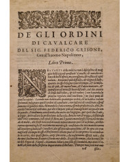 Ordini di cavalcare - 1620