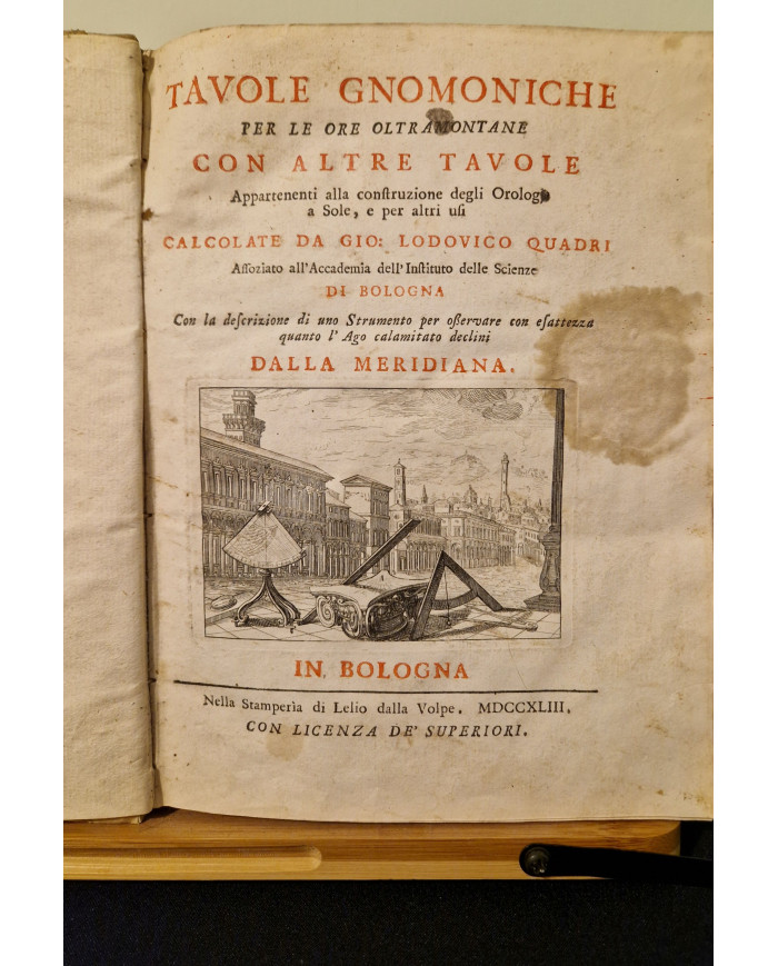 Tavole gnomoniche - 1743