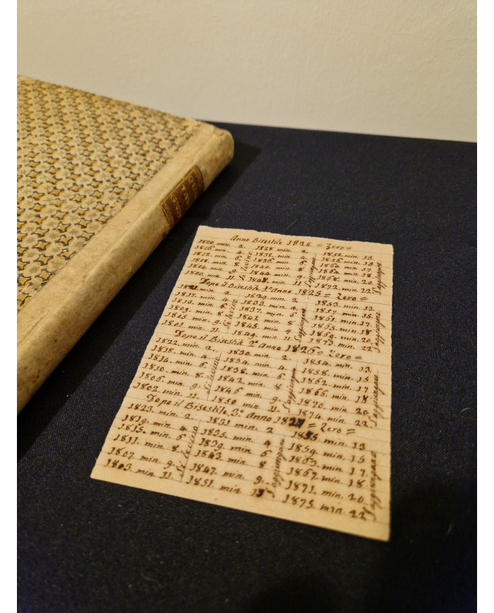 Tavole gnomoniche - 1743