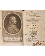 Introduzione allo studio delle romane antichità opera del canonico d. Niccola Ventimiglia - 1783