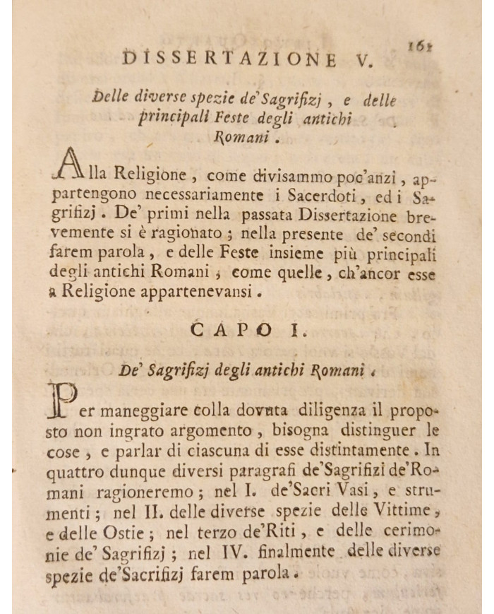 Introduzione allo studio delle romane antichità opera del canonico d. Niccola Ventimiglia - 1783