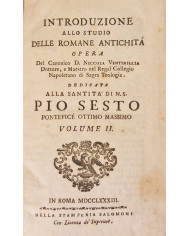 Introduzione allo studio delle romane antichità opera del canonico d. Niccola Ventimiglia - 1783