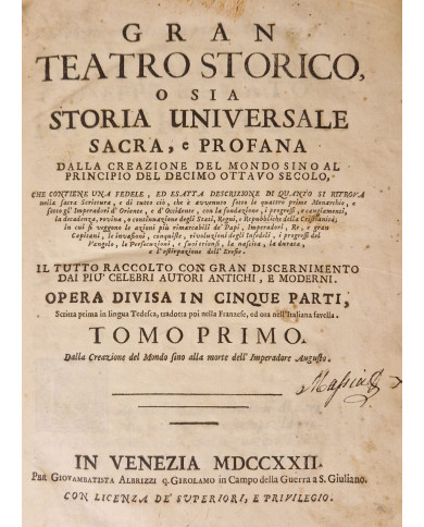 Gran teatro storico - 1722