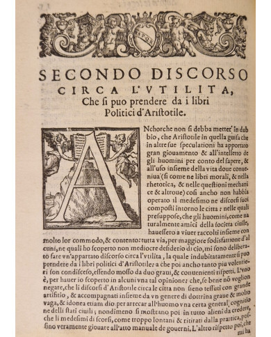 La politica di Aristotile ridotta in modo di parafrasi dal reverendo M. Antonio Scaino da Salo - 1578