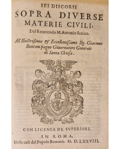 La politica di Aristotile ridotta in modo di parafrasi dal reverendo M. Antonio Scaino da Salo - 1578