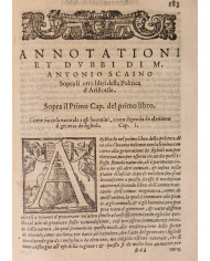 La politica di Aristotile ridotta in modo di parafrasi dal reverendo M. Antonio Scaino da Salo - 1578