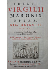 Publii Virgilii Maronis opera. Nic. Heinsius Dan. fil. e membranis compluribus iisque antiquissimis recensuit - 1738