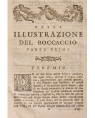 Istoria del Decamerone di Giovanni Boccaccio scritta da Domenico Maria Manni accademico fiorentino - 1742