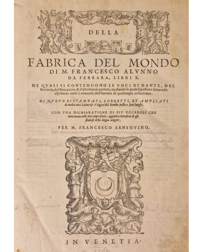Della fabrica del mondo di m. Francesco Alunno da Ferrara - 1560