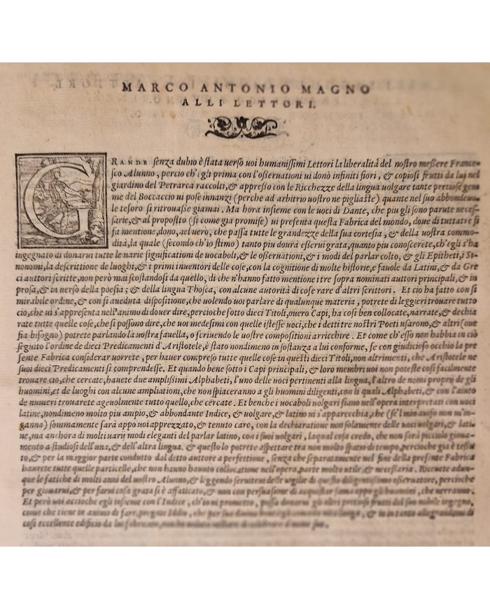 Della fabrica del mondo di m. Francesco Alunno da Ferrara - 1560