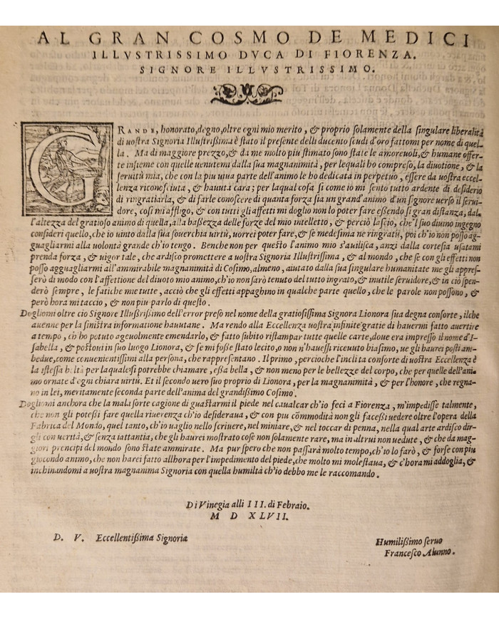 Della fabrica del mondo di m. Francesco Alunno da Ferrara - 1560