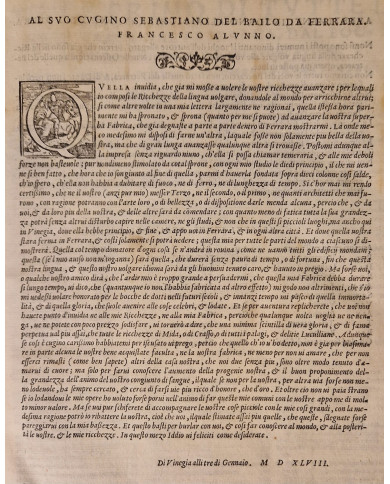 Della fabrica del mondo di m. Francesco Alunno da Ferrara - 1560