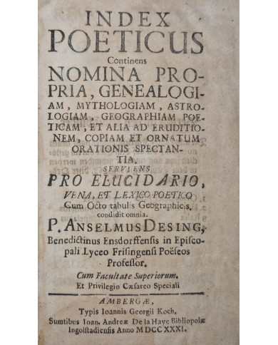 Index Poeticus - 1731