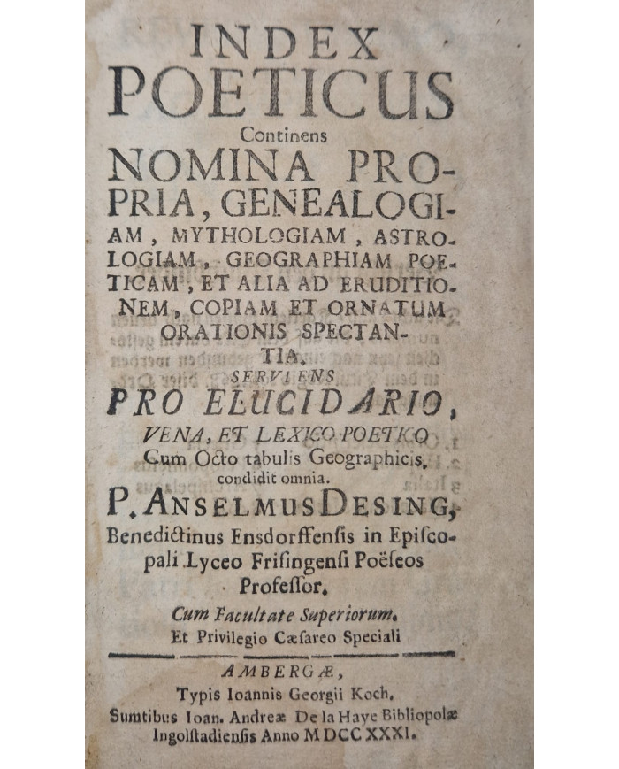 Index Poeticus - 1731