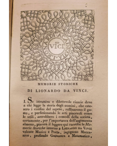 Trattato della pittura di Lionardo da Vinci - 1804
