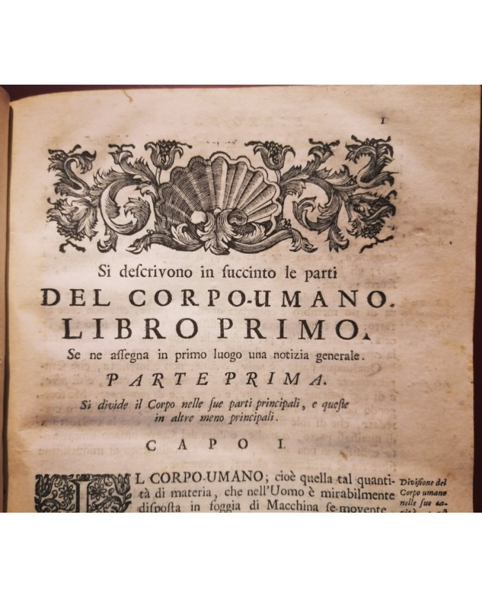 Il corpo-umano, o Breve storia dove con nuovo metodo si descrivono in compendio tutti gli organi suoi - 1739