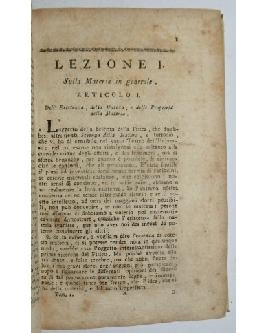 Fisica sperimentale, Pioli - 1808