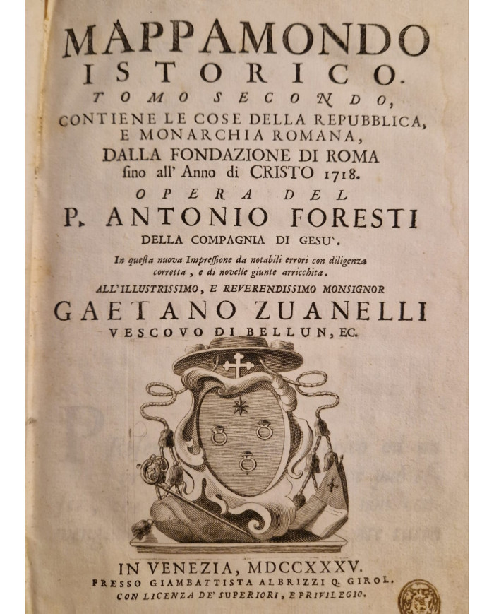 Mappamondo istorico, tomo II - 1735