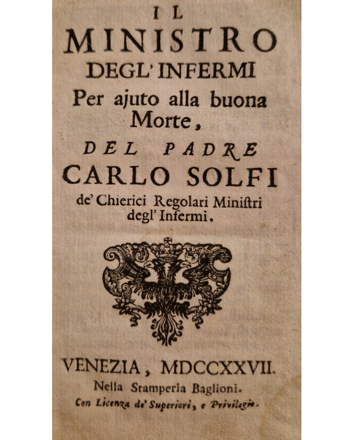 Il ministro degl'infermi per aiuto alla buona morte - 1727