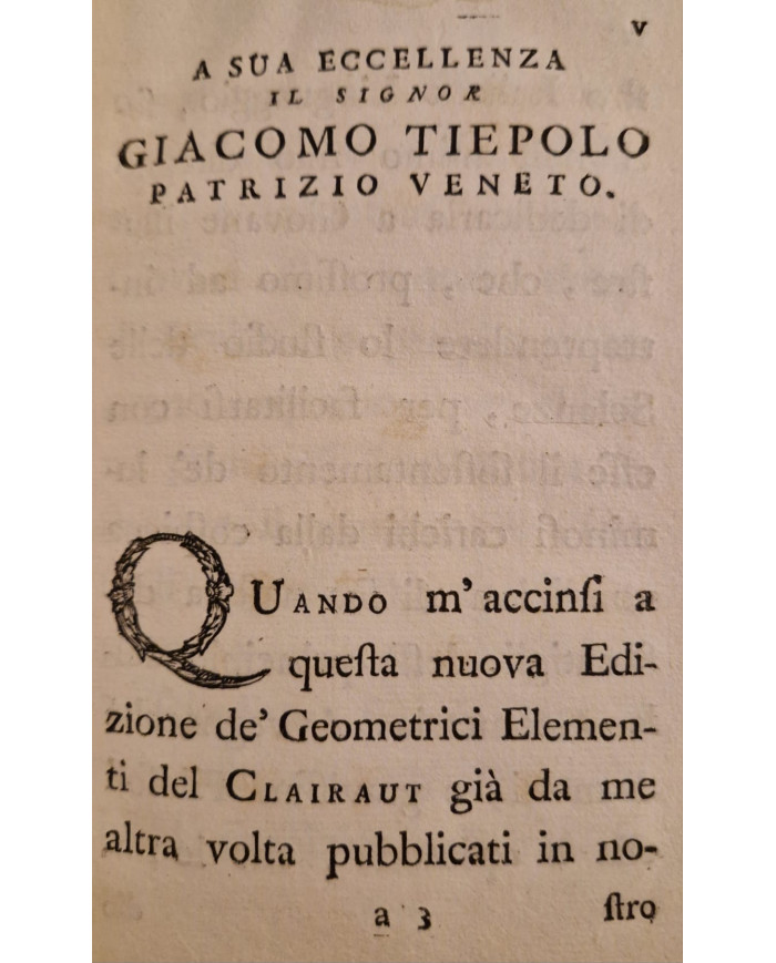 Elementi di geometria del signor Clairaut - 1771
