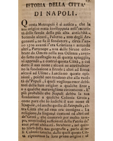 Itinerario istruttivo da Roma a Napoli - 1819