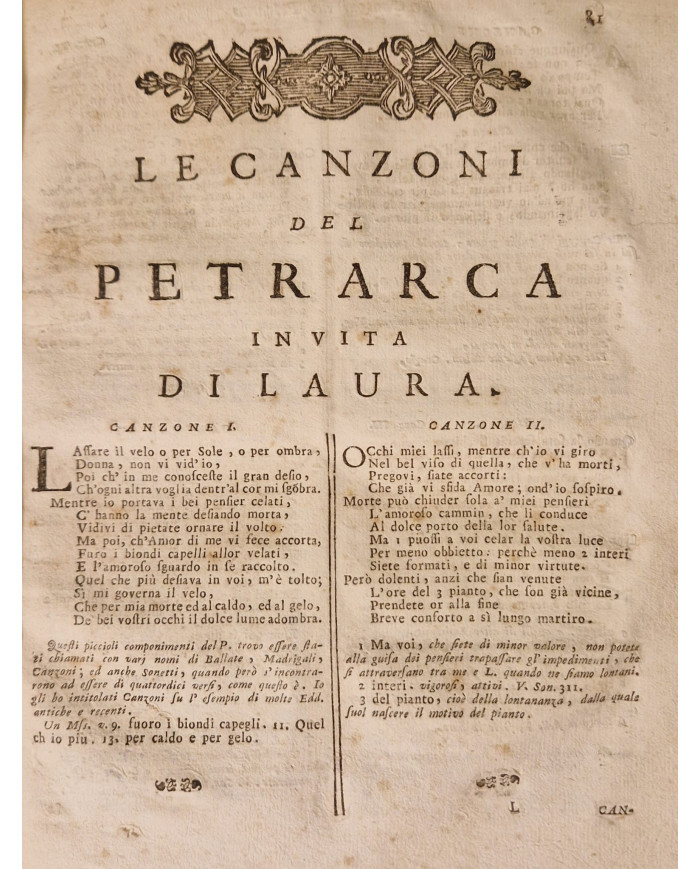 Le rime di Messer Francesco Petrarca - 1754