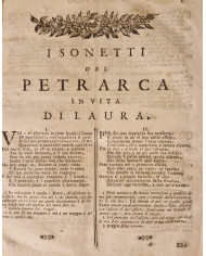 Le rime di Messer Francesco Petrarca - 1754