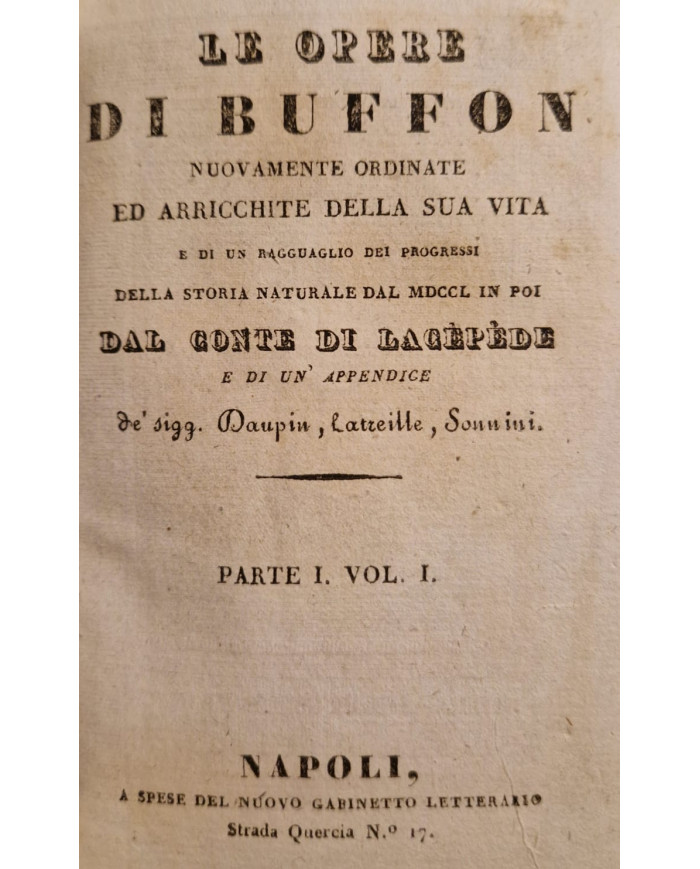 Le opere di Buffon, 32 voll. (16 tomi) - 1830