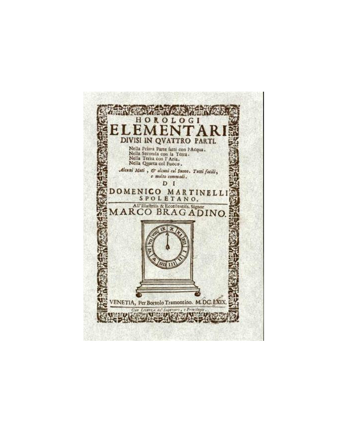 Horologi elementari divisi in quattro parti 1669 (rist. anast.)