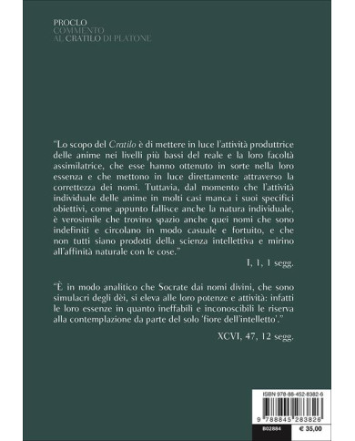 Commento al «Cratilo» di Platone. Testo greco a fronte